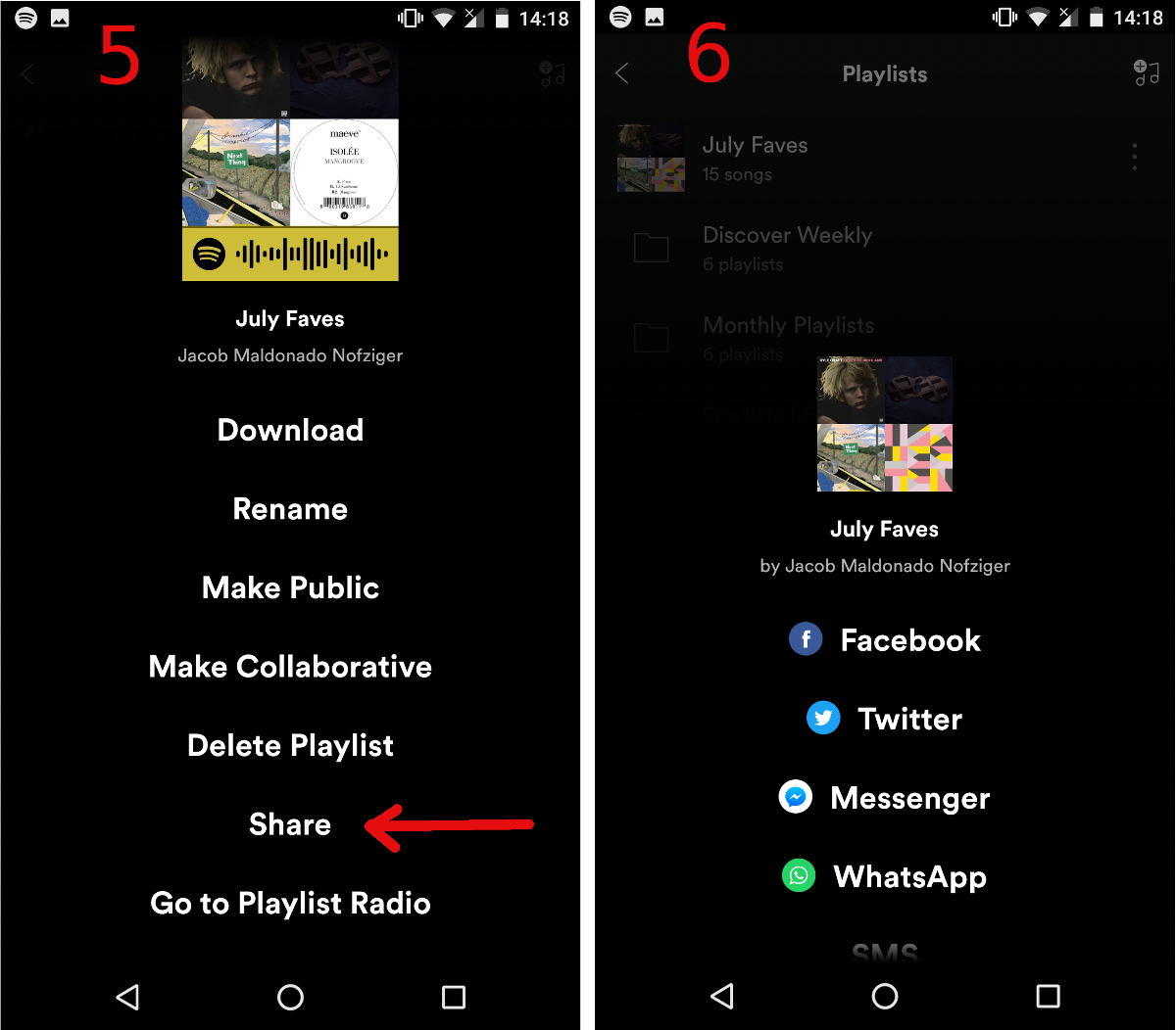 Spotify phone app third view